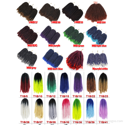 Cheap Synthetic Deep wave  Pre Toyotress Spring Twist Price Soft Passion twist hair Crochet hair extension for black women